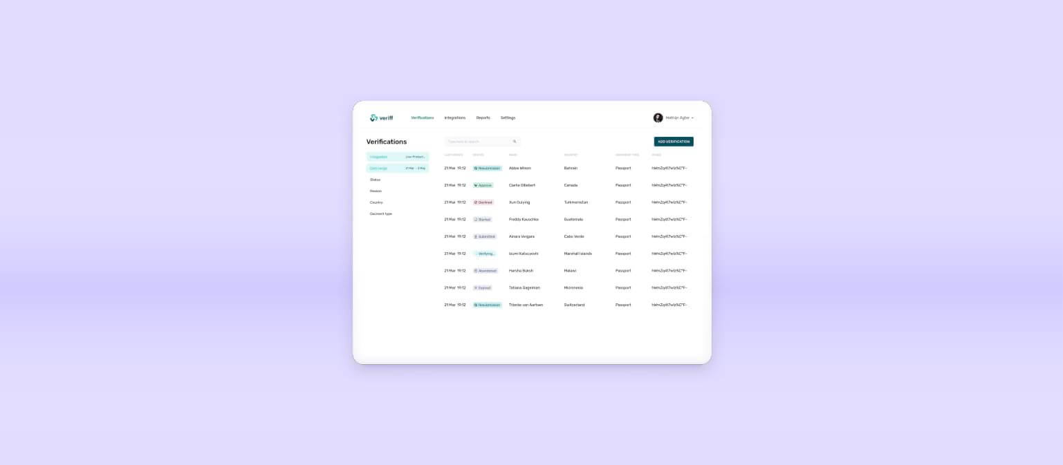 Veriff Identity Verification Product Update in October 2019