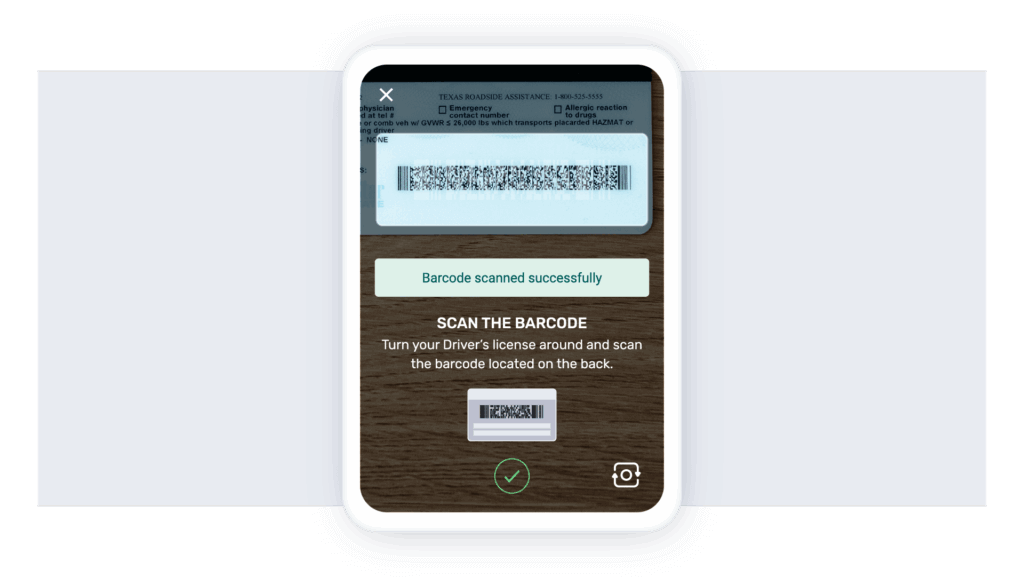 Recurso de Digitalização de Código de Barras da Veriff