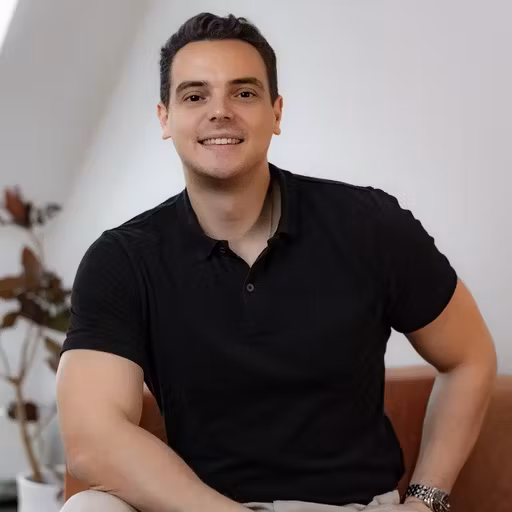 man looking at the camera