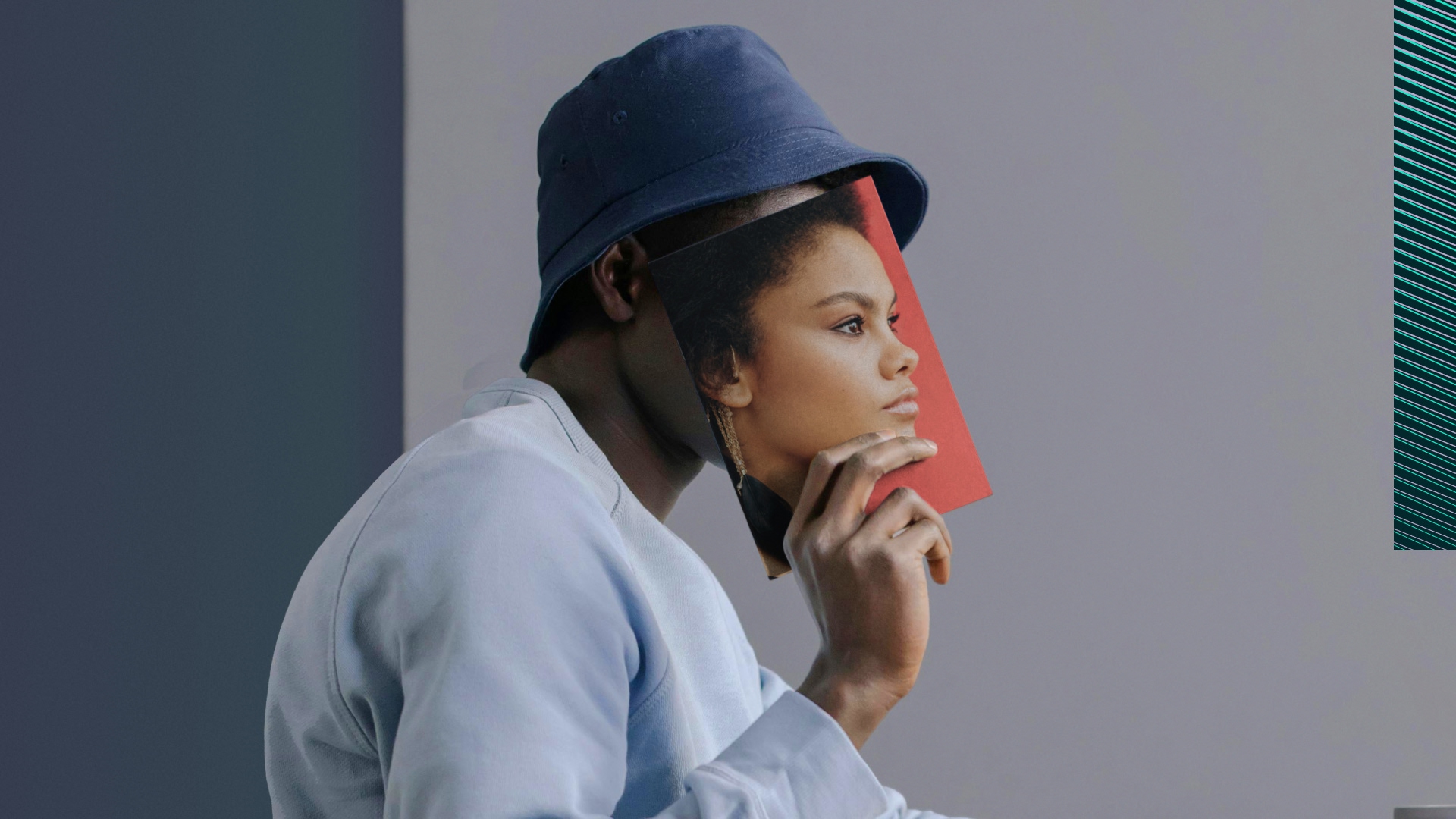 a person holding a book