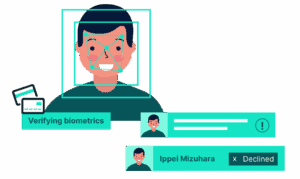 Verifying an individual using biometrics adds a layer of security to customer ID verification. (source)
