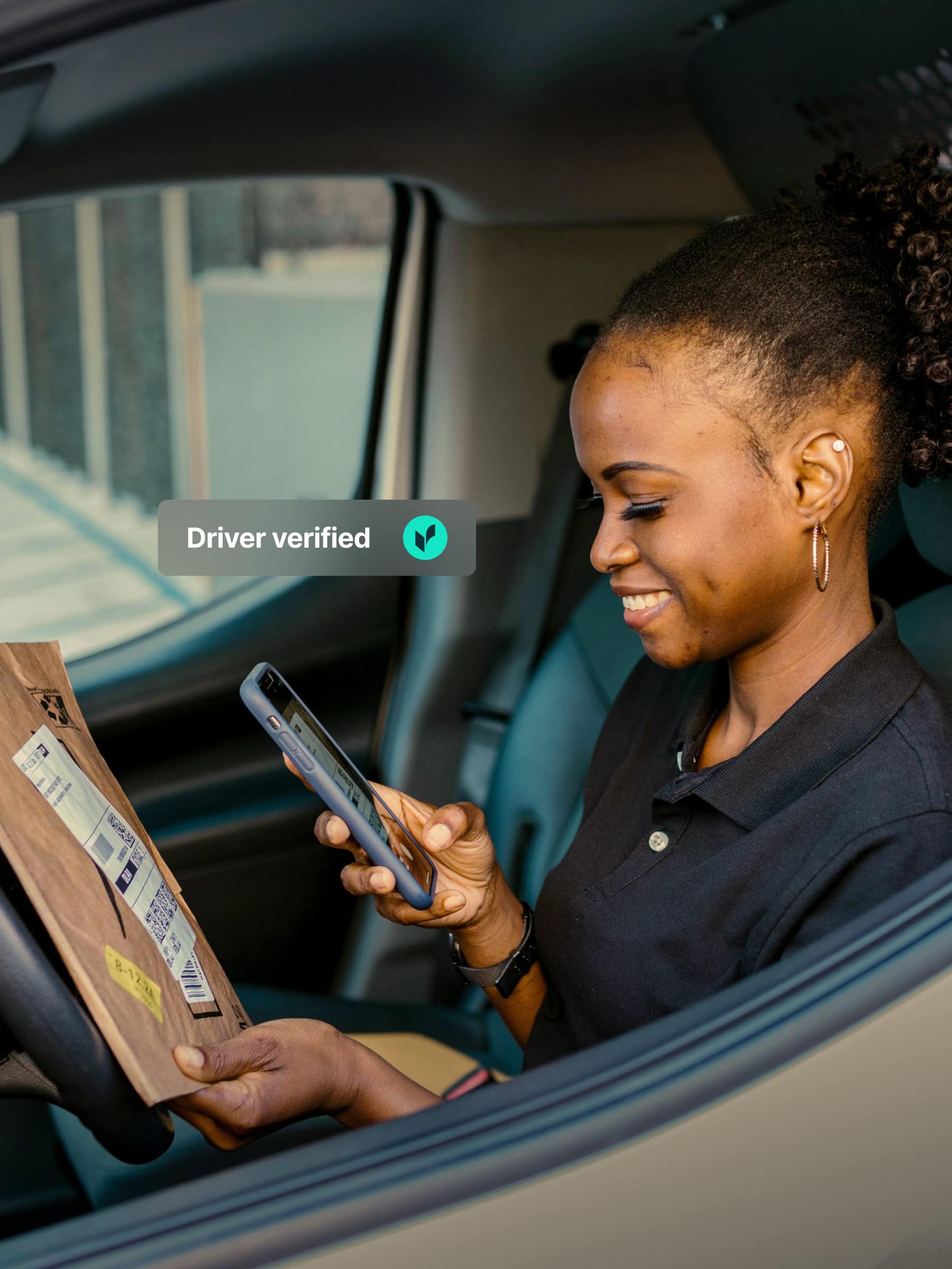 Driver verified with Veriff